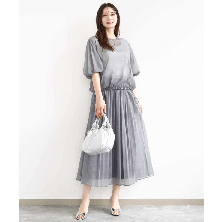 デニム調シアーブラウス/洗える | MK MICHEL KLEIN | 詳細画像13 