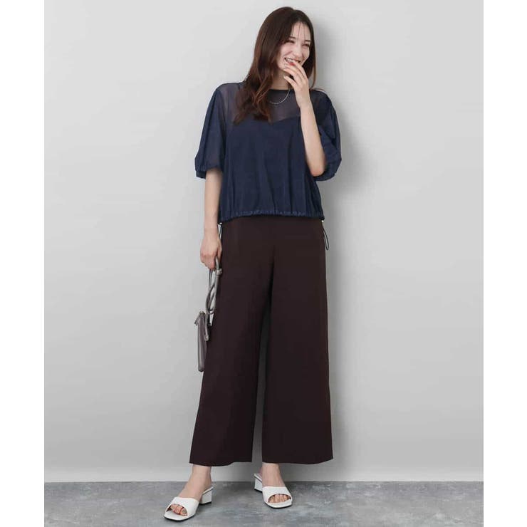 デニム調シアーブラウス/洗える | MK MICHEL KLEIN | 詳細画像16 