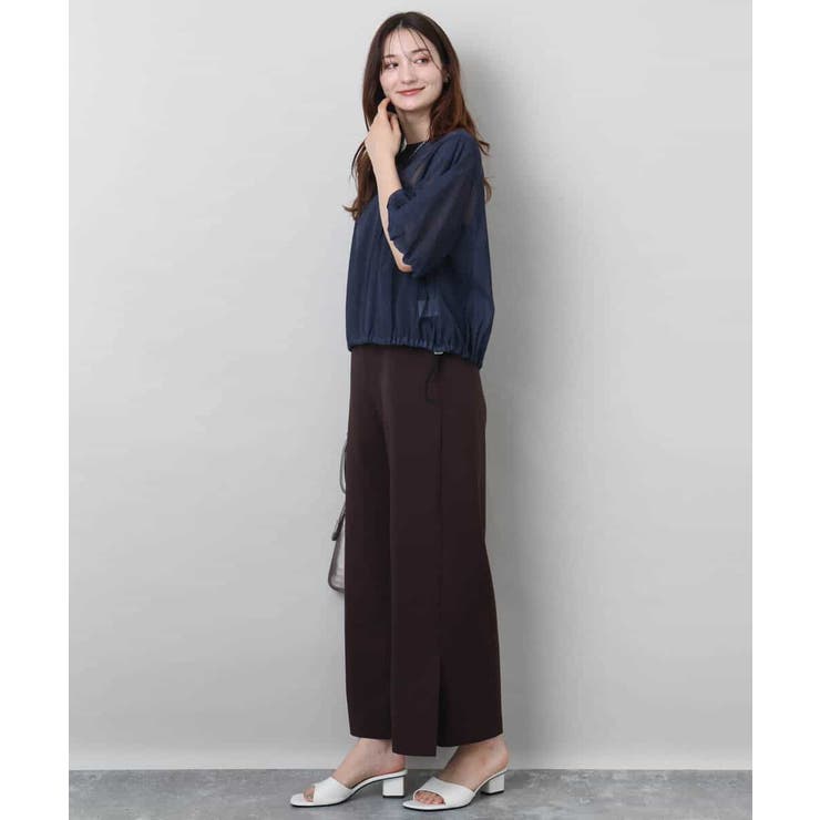 デニム調シアーブラウス/洗える | MK MICHEL KLEIN | 詳細画像17 