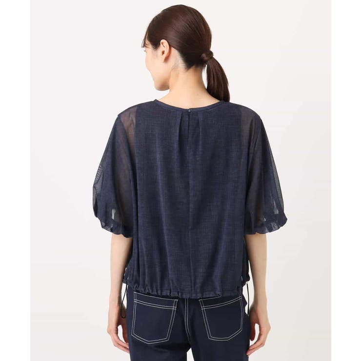 デニム調シアーブラウス/洗える | MK MICHEL KLEIN | 詳細画像20 