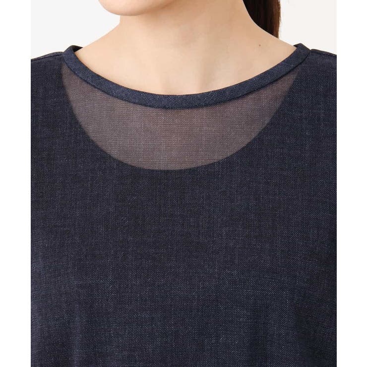 デニム調シアーブラウス/洗える | MK MICHEL KLEIN | 詳細画像21 