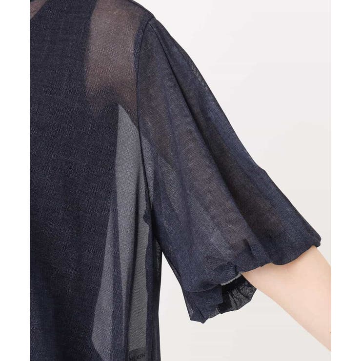 デニム調シアーブラウス/洗える | MK MICHEL KLEIN | 詳細画像23 