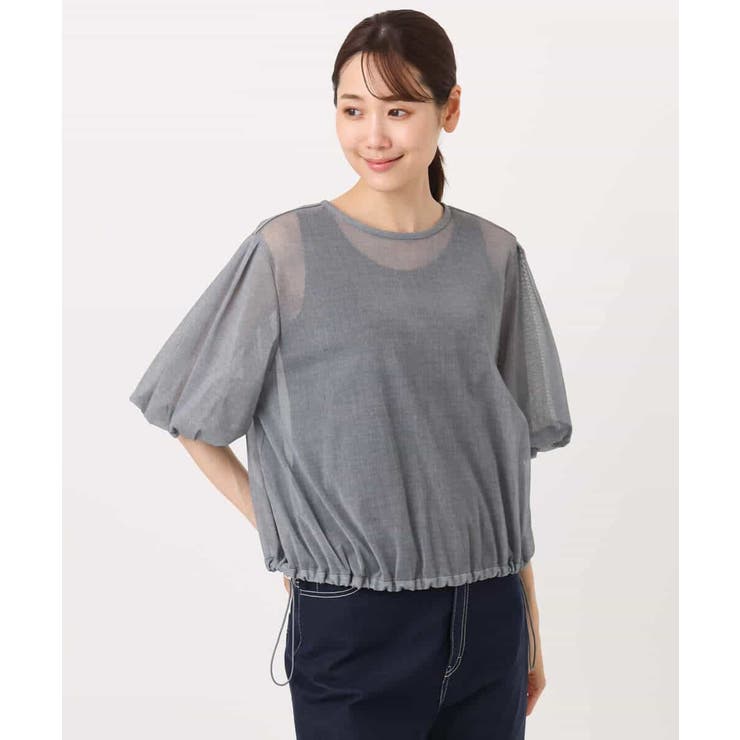 デニム調シアーブラウス/洗える | MK MICHEL KLEIN | 詳細画像27 