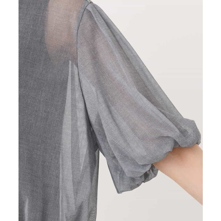 デニム調シアーブラウス/洗える | MK MICHEL KLEIN | 詳細画像28 