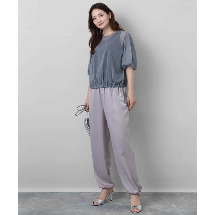 デニム調シアーブラウス/洗える | MK MICHEL KLEIN | 詳細画像5 