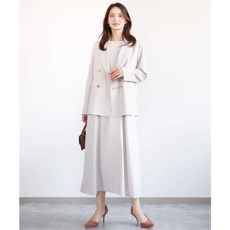 リネンライク ダブルブレストジャケット/洗える | MK MICHEL KLEIN | 詳細画像11 