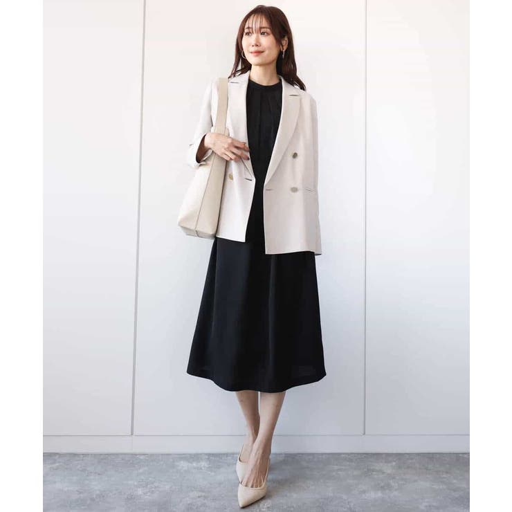 リネンライク ダブルブレストジャケット/洗える | MK MICHEL KLEIN | 詳細画像23 