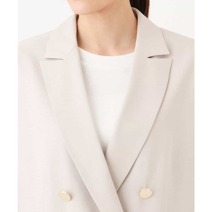 リネンライク ダブルブレストジャケット/洗える | MK MICHEL KLEIN | 詳細画像27 