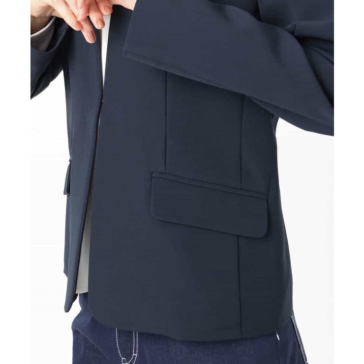 ダブルクロス カラーレスジャケット/セットアップ対応/洗える | MK MICHEL KLEIN | 詳細画像16 