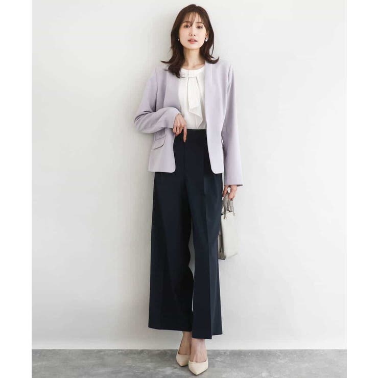 ダブルクロス カラーレスジャケット/セットアップ対応/洗える | MK MICHEL KLEIN | 詳細画像4 