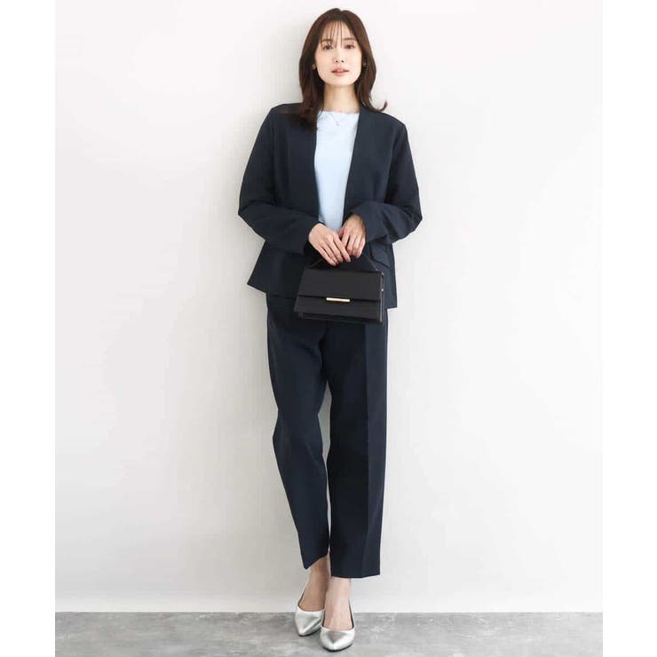 ダブルクロス カラーレスジャケット/セットアップ対応/洗える | MK MICHEL KLEIN | 詳細画像8 