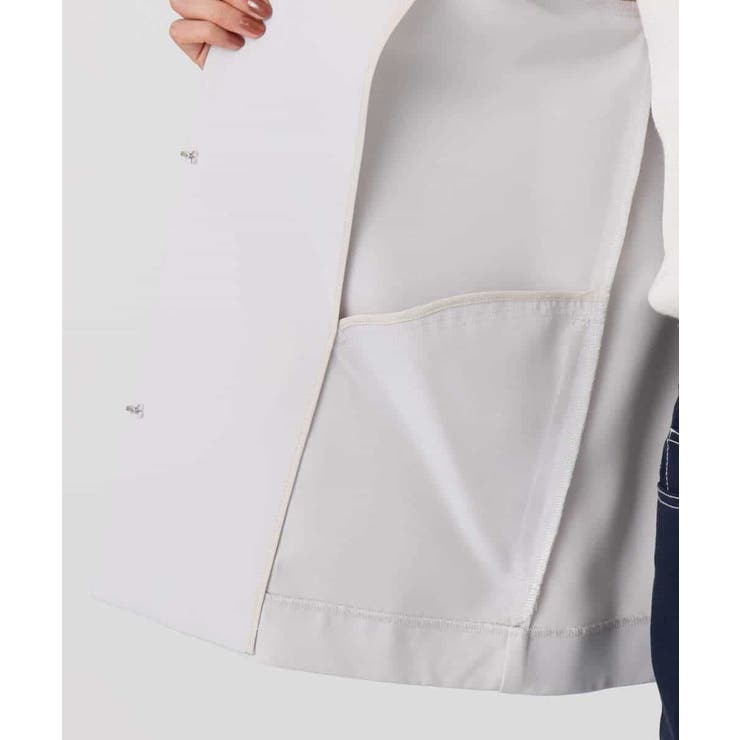 ダブルクロス テントラインノーカラージャケット セットアップ対応 | MK MICHEL KLEIN | 詳細画像19 