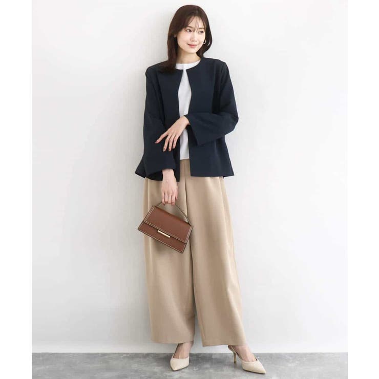 ダブルクロス テントラインノーカラージャケット セットアップ対応 | MK MICHEL KLEIN | 詳細画像3 