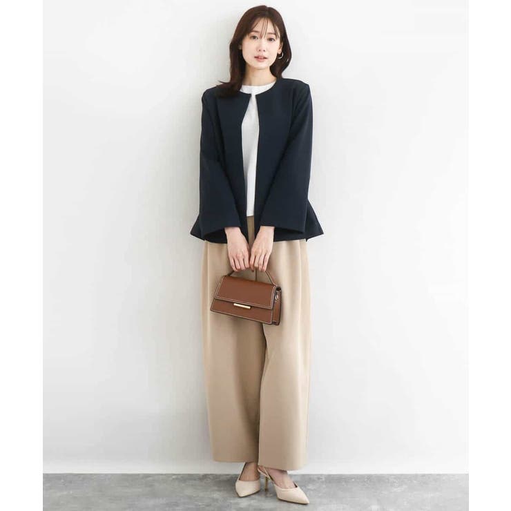 ダブルクロス テントラインノーカラージャケット セットアップ対応 | MK MICHEL KLEIN | 詳細画像5 