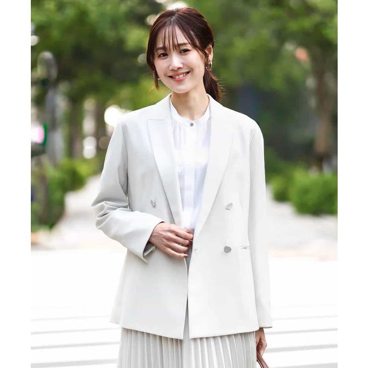 ダブルブレストジャケット/洗える | MK MICHEL KLEIN | 詳細画像2 