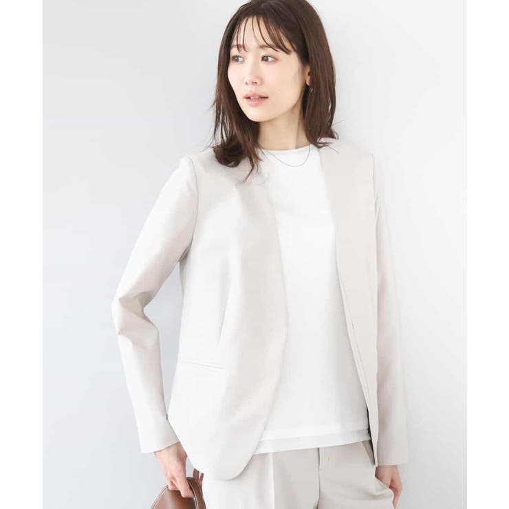 ドライタッチストレッチ カラーレスジャケット/イージーケア/洗える | MK MICHEL KLEIN | 詳細画像12 