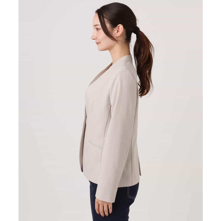 ドライタッチストレッチ カラーレスジャケット/イージーケア/洗える | MK MICHEL KLEIN | 詳細画像22 