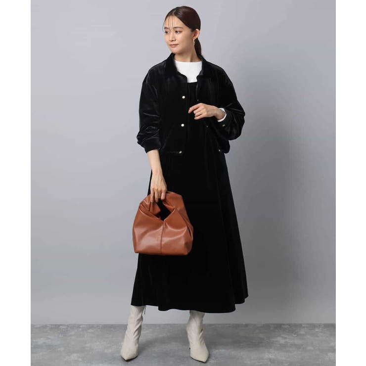 スノーベロア ショルダーストラップワンピース/洗える | MK MICHEL KLEIN | 詳細画像13 