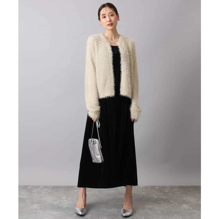 スノーベロア ショルダーストラップワンピース/洗える | MK MICHEL KLEIN | 詳細画像14 