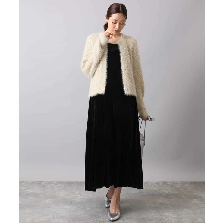 スノーベロア ショルダーストラップワンピース/洗える | MK MICHEL KLEIN | 詳細画像17 