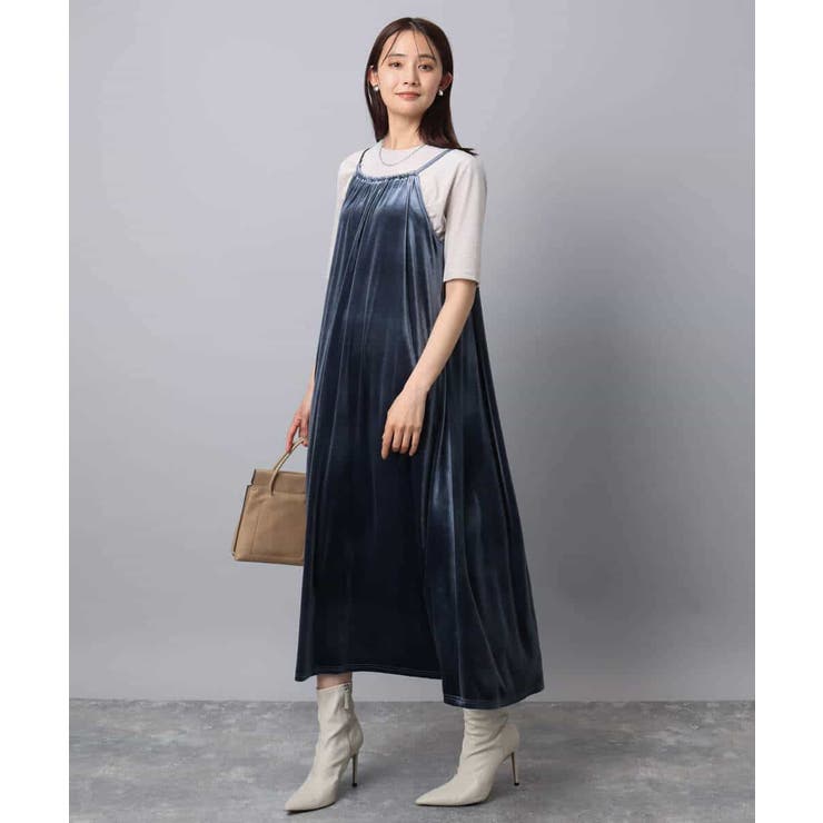 スノーベロア ショルダーストラップワンピース/洗える | MK MICHEL KLEIN | 詳細画像20 