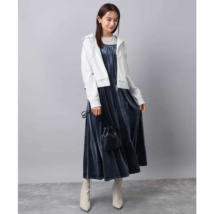 スノーベロア ショルダーストラップワンピース/洗える | MK MICHEL KLEIN | 詳細画像24 