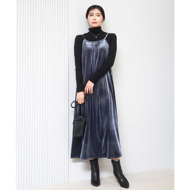 スノーベロア ショルダーストラップワンピース/洗える | MK MICHEL KLEIN | 詳細画像26 