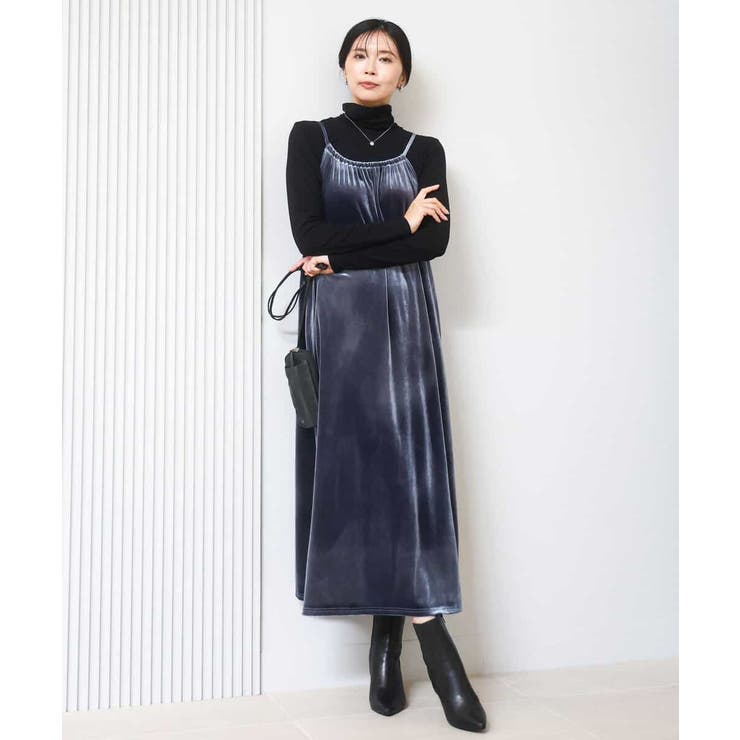 スノーベロア ショルダーストラップワンピース/洗える | MK MICHEL KLEIN | 詳細画像27 