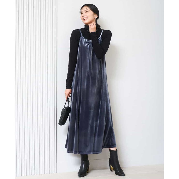 スノーベロア ショルダーストラップワンピース/洗える | MK MICHEL KLEIN | 詳細画像29 