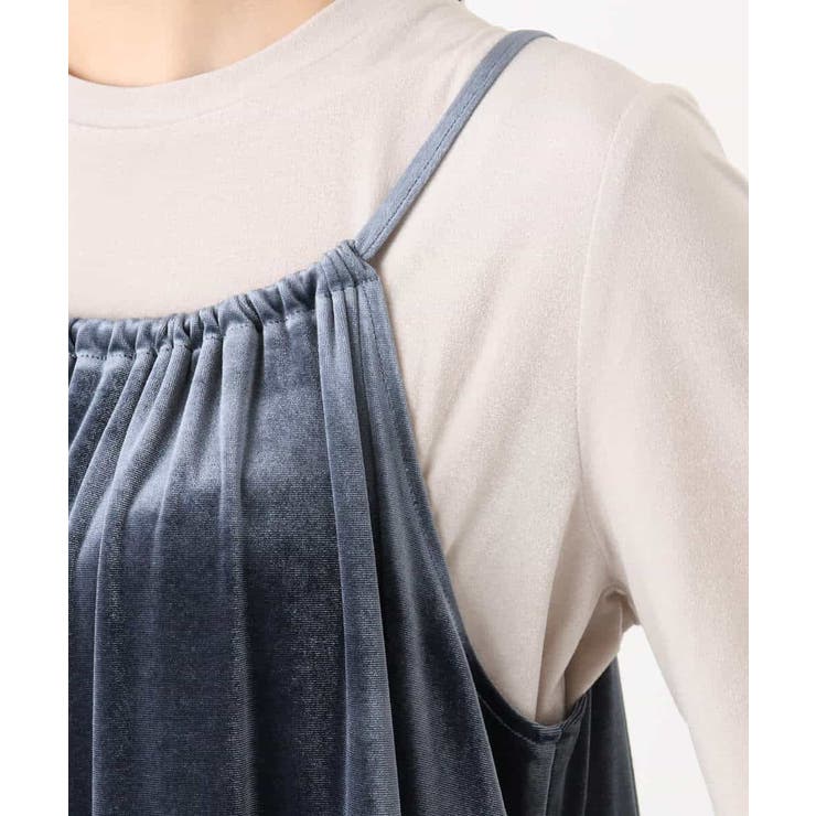 スノーベロア ショルダーストラップワンピース/洗える | MK MICHEL KLEIN | 詳細画像36 