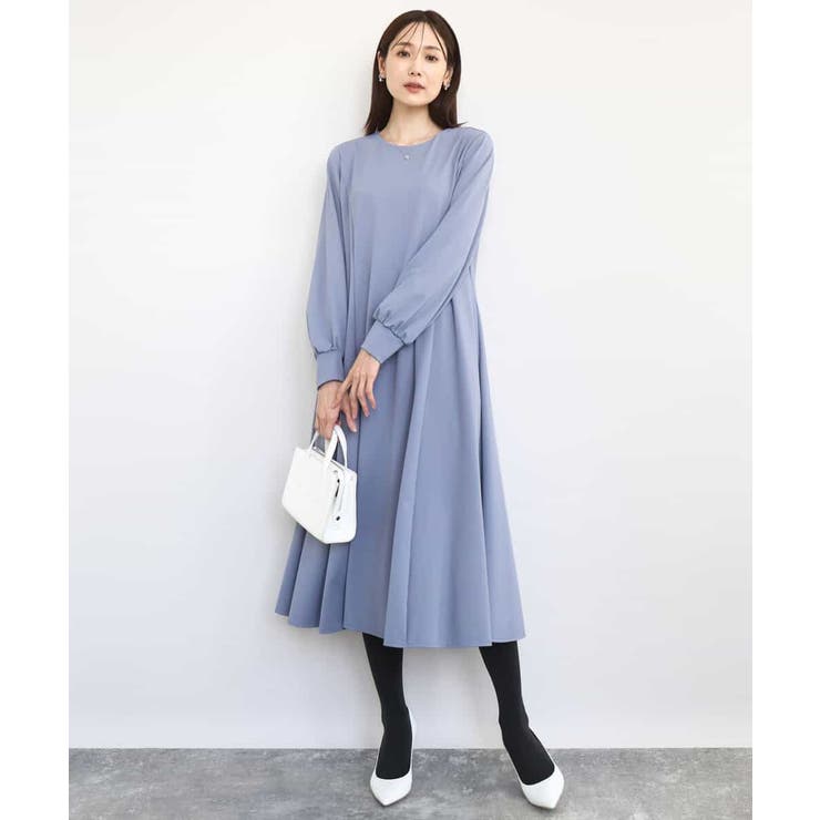 ツイルジャージーワンピース/洗える | MK MICHEL KLEIN | 詳細画像1 