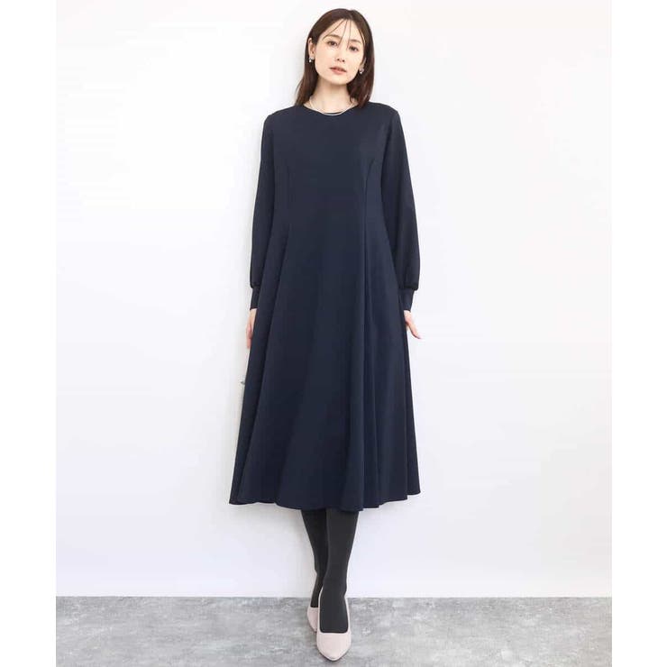 ツイルジャージーワンピース/洗える | MK MICHEL KLEIN | 詳細画像4 