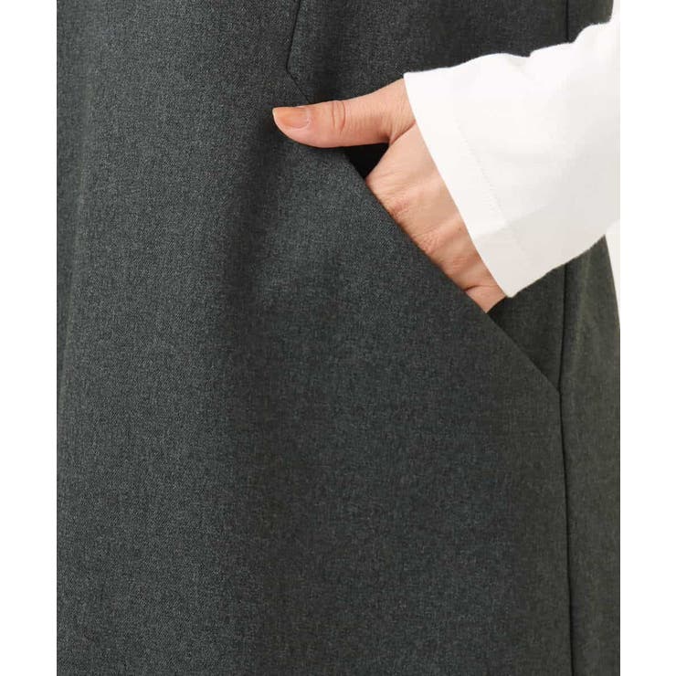 ウールライクVネックジャンパースカート/洗える | MK MICHEL KLEIN | 詳細画像23 