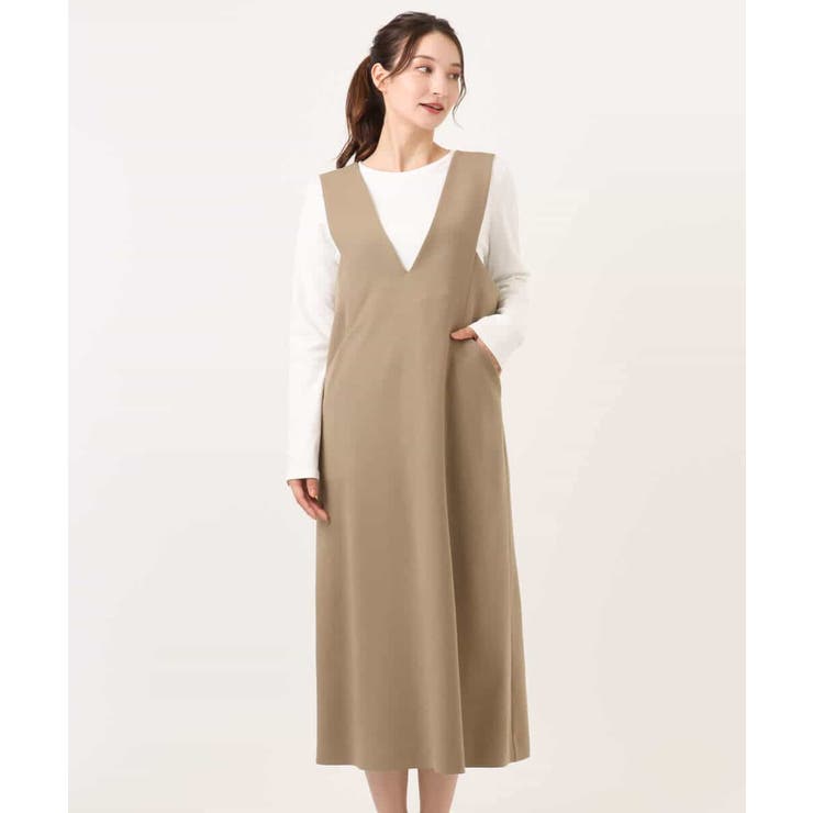 ウールライクVネックジャンパースカート/洗える | MK MICHEL KLEIN | 詳細画像28 