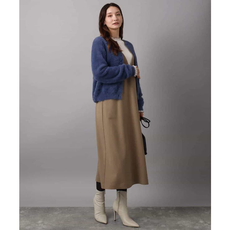 ウールライクVネックジャンパースカート/洗える | MK MICHEL KLEIN | 詳細画像7 