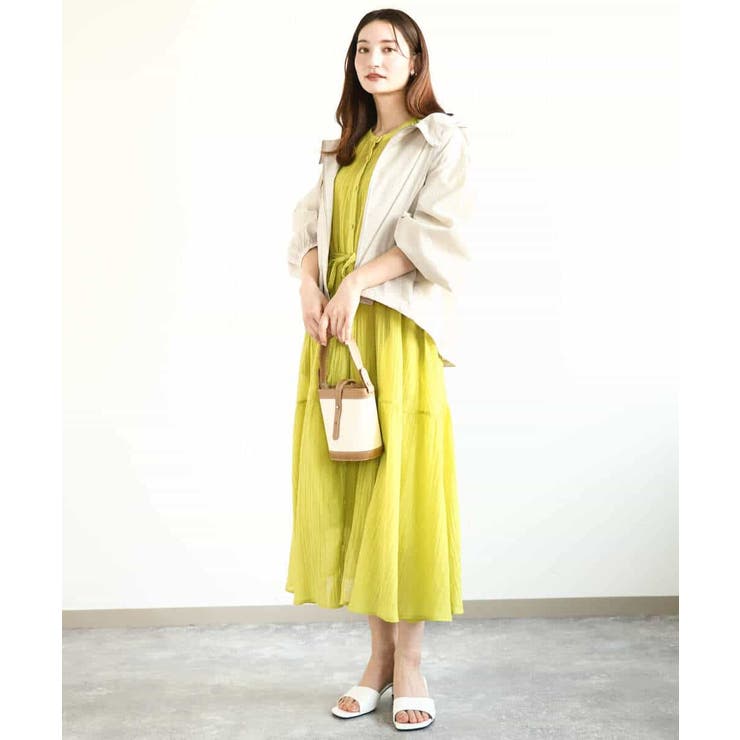 ソフト楊柳ティアードワンピース/洗える | MK MICHEL KLEIN | 詳細画像47 