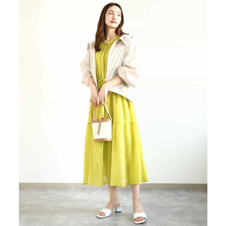 ソフト楊柳ティアードワンピース/洗える | MK MICHEL KLEIN | 詳細画像48 