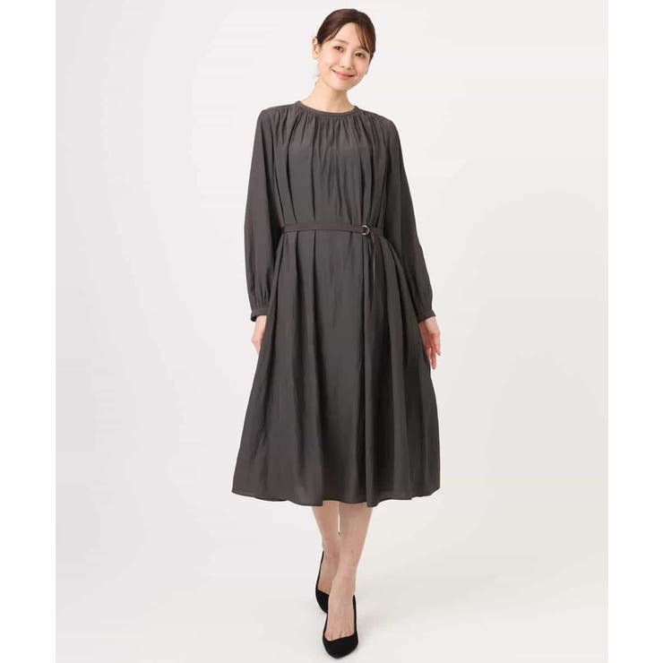 サテンギャザーワンピース/洗える | MK MICHEL KLEIN | 詳細画像17 