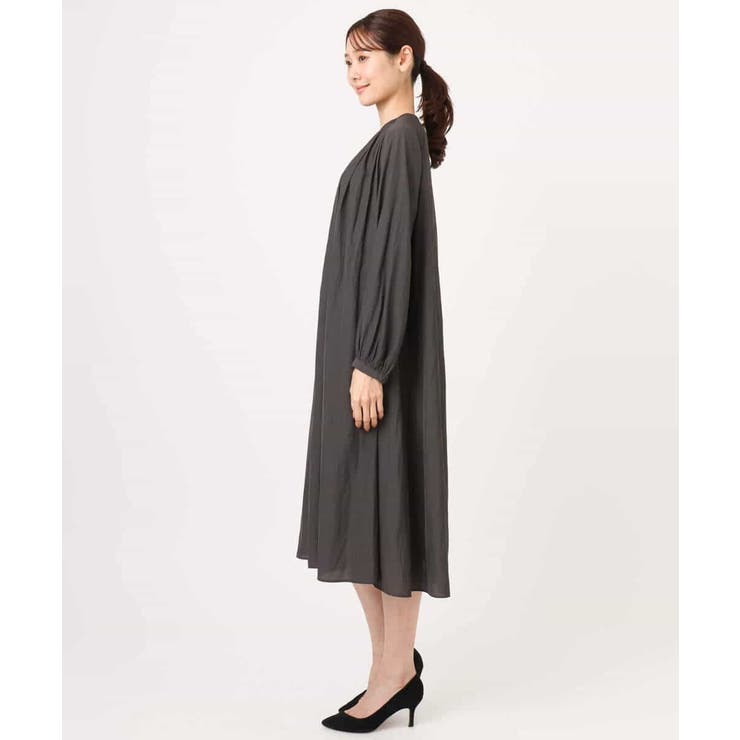 サテンギャザーワンピース/洗える | MK MICHEL KLEIN | 詳細画像20 