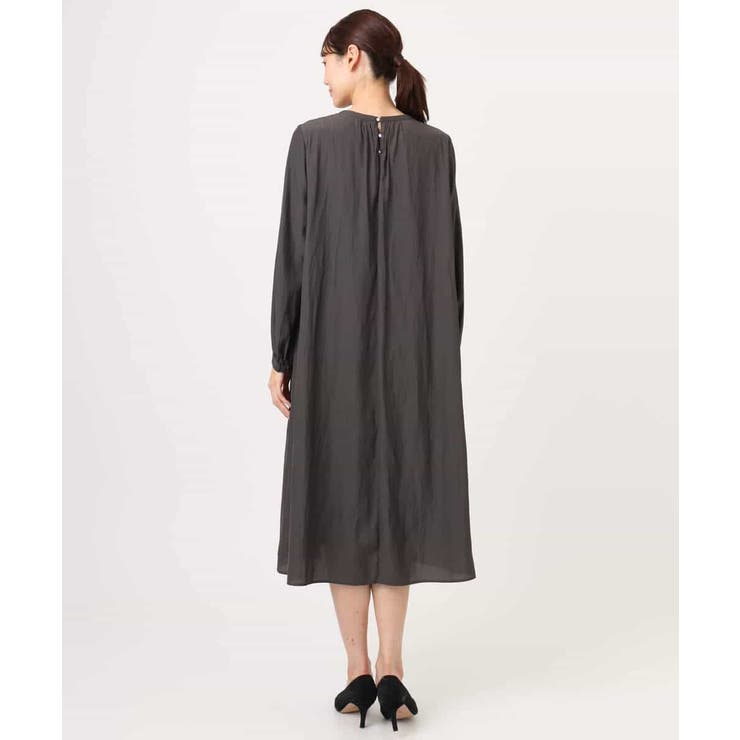 サテンギャザーワンピース/洗える | MK MICHEL KLEIN | 詳細画像21 