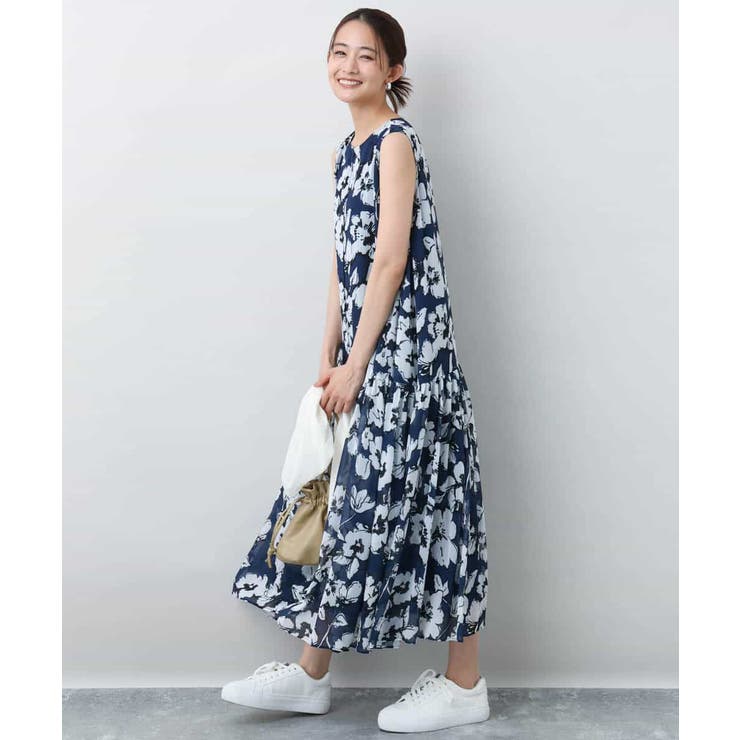 Karen Millen 花柄ティアードワンピース 日本未入荷☆Karen Millen 花柄ティアードワンピース