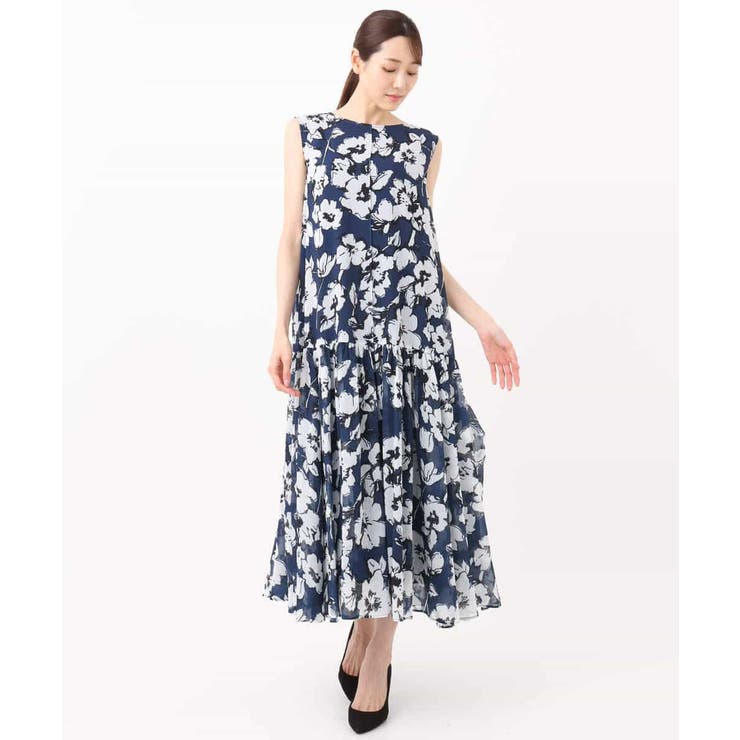 花柄ティアードワンピース/洗える | MK MICHEL KLEIN | 詳細画像11 