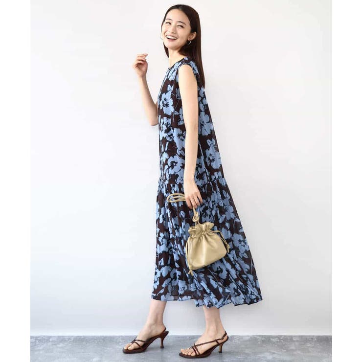 花柄ティアードワンピース/洗える | MK MICHEL KLEIN | 詳細画像4 