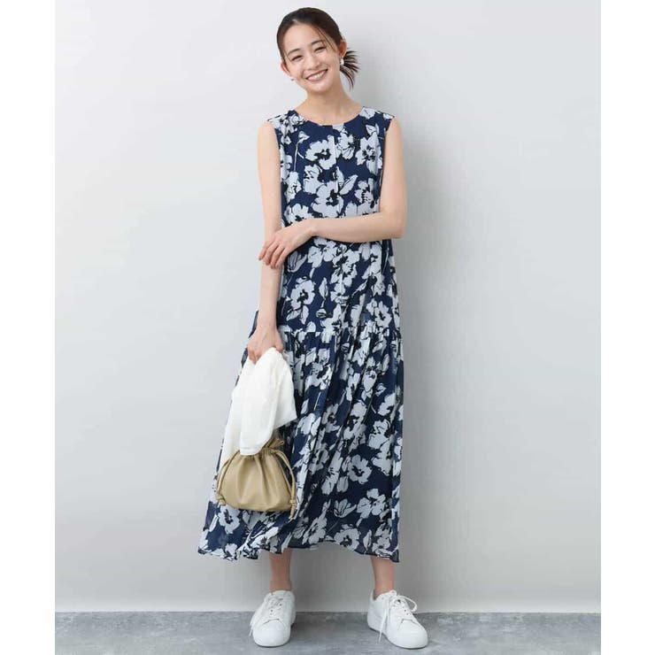 花柄ティアードワンピース/洗える | MK MICHEL KLEIN | 詳細画像9 