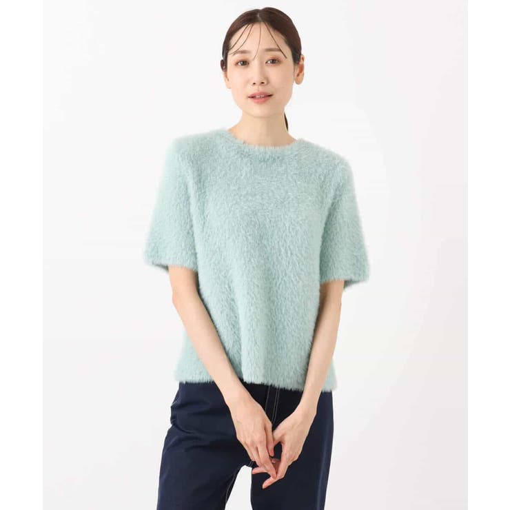 半袖シャギーニット/洗える | MK MICHEL KLEIN | 詳細画像14 