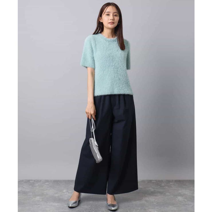 半袖シャギーニット/洗える | MK MICHEL KLEIN | 詳細画像18 