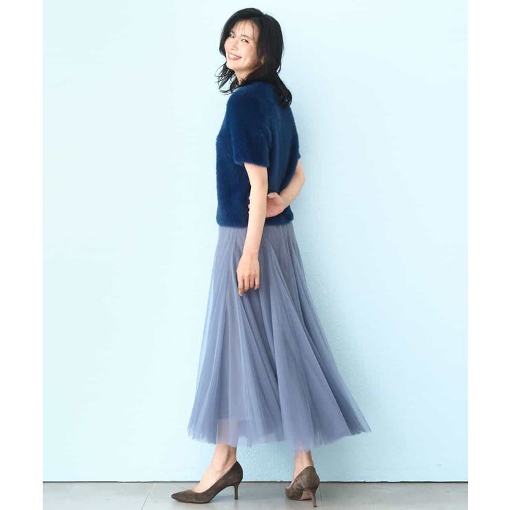 半袖シャギーニット/洗える | MK MICHEL KLEIN | 詳細画像4 