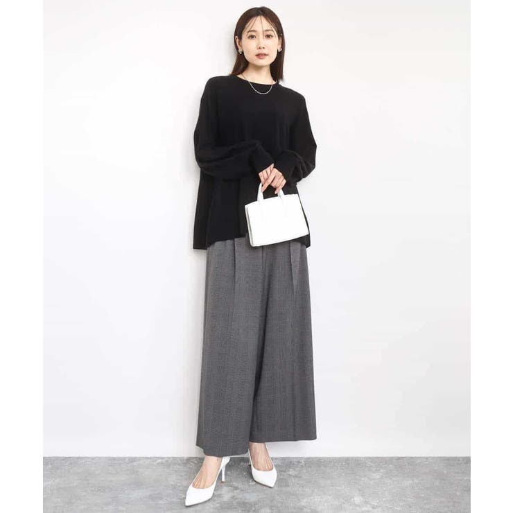 フレアーシルエットチュニックニット/洗える | MK MICHEL KLEIN | 詳細画像15 