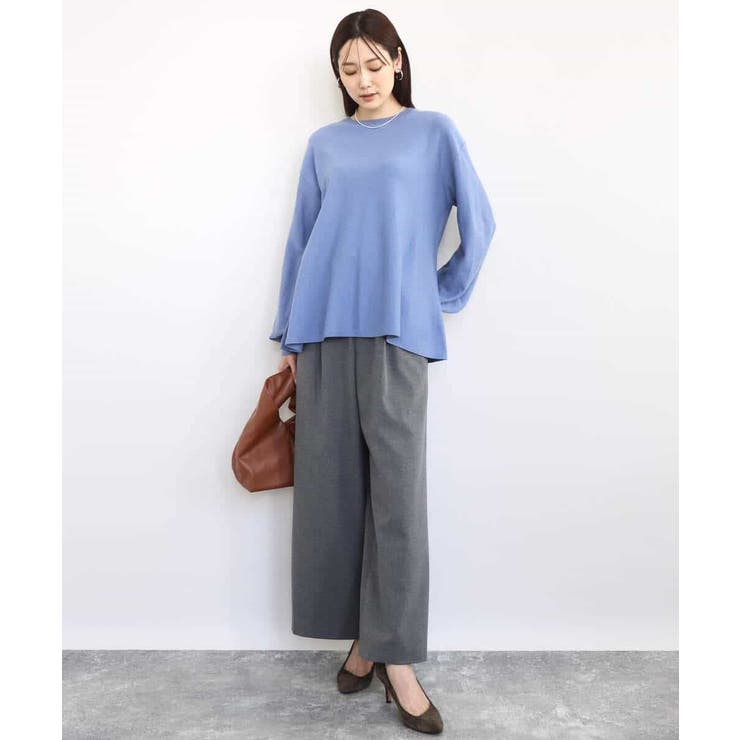 フレアーシルエットチュニックニット/洗える | MK MICHEL KLEIN | 詳細画像18 