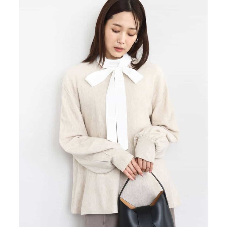 フレアーシルエットチュニックニット/洗える | MK MICHEL KLEIN | 詳細画像6 